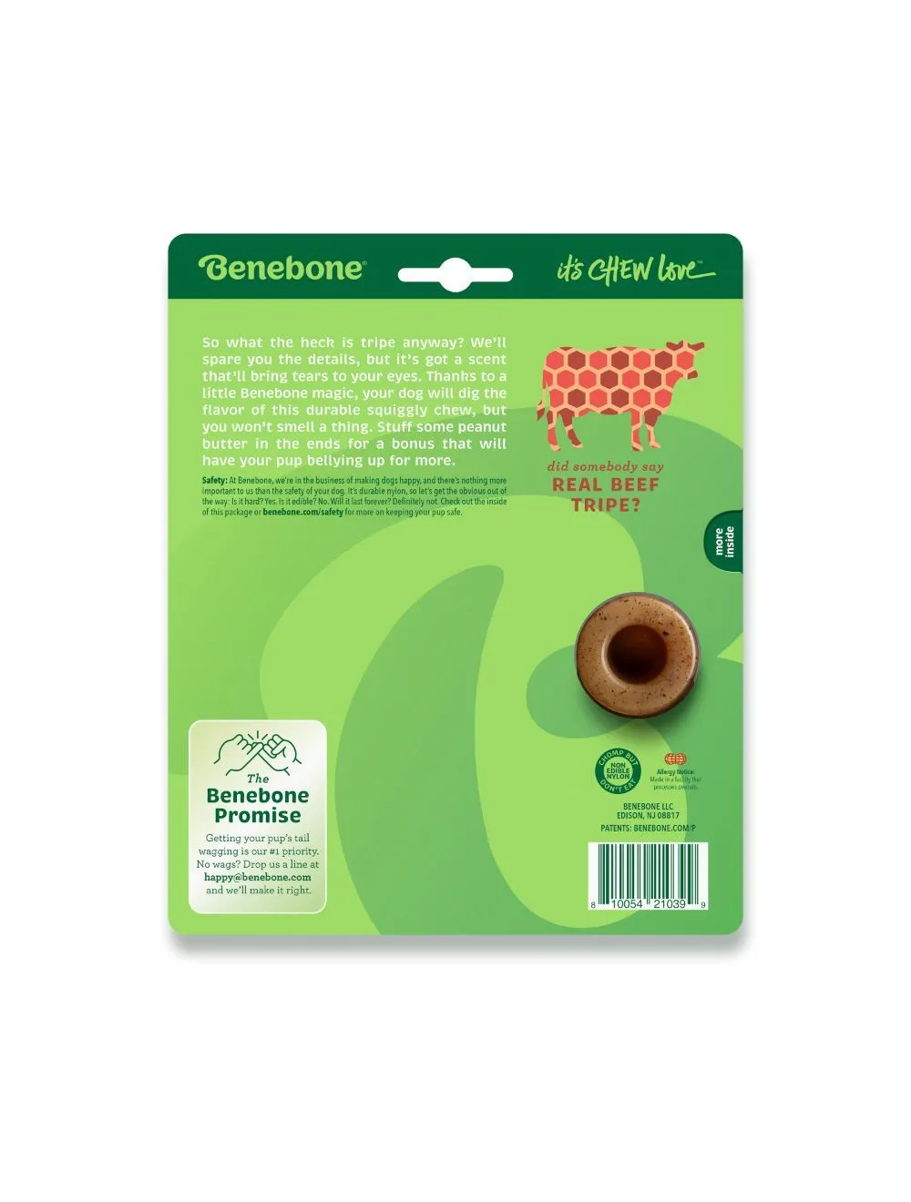 Benebone Tripe Bone Medium 14,5 cm - tyggeben